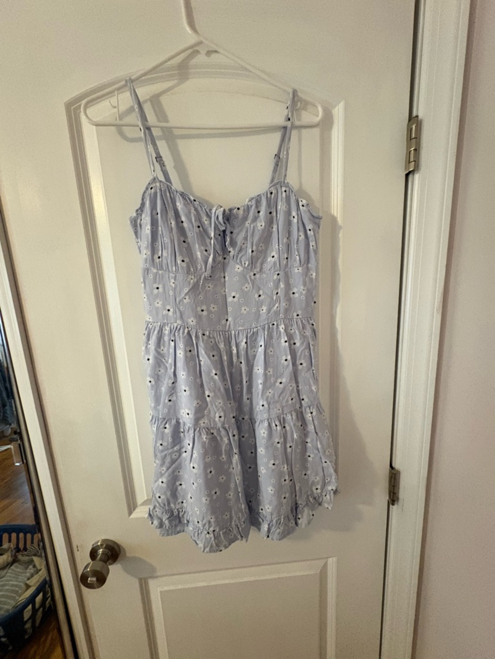 Hollister Light Blue Floral Mini Dress